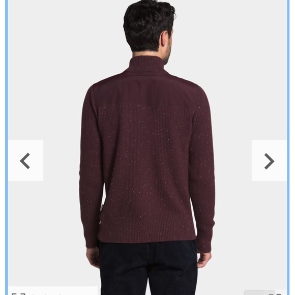 New the North face crestview quarter button down sweater in root brown - Picture 16 of 16